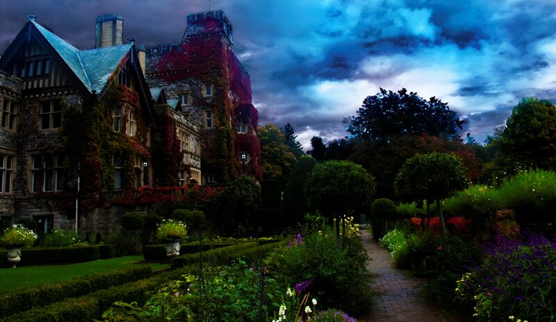 Castle with Ivy-covered Walls — Blue
