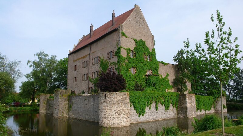 Castle with Ivy-covered Walls — Green, Serene, Afternoon, Photograph