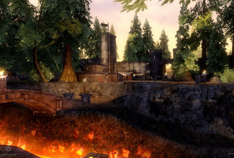 Castle with Lava Moat