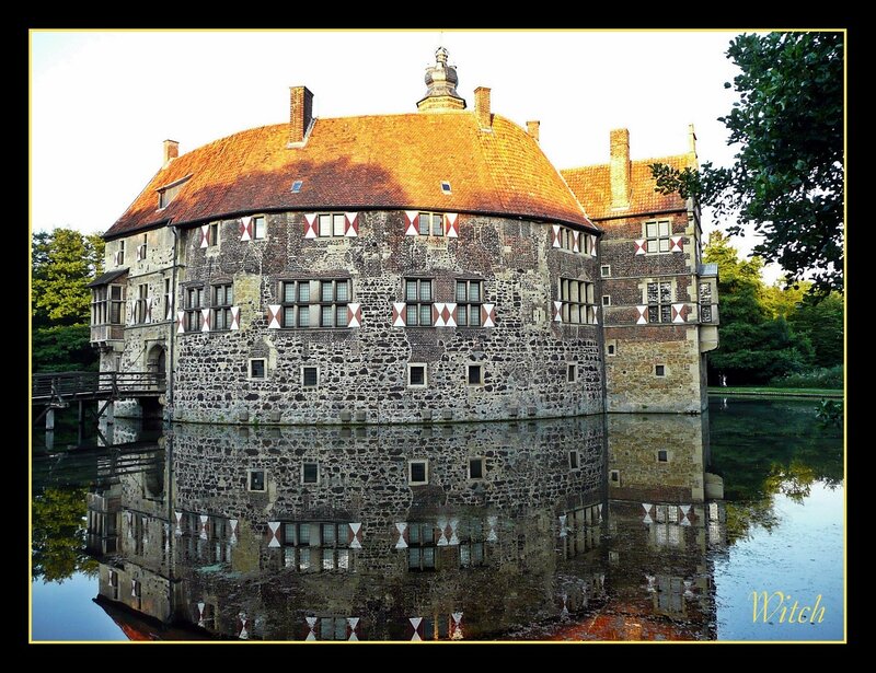 Castle with Moat — Brown, Serene, Afternoon