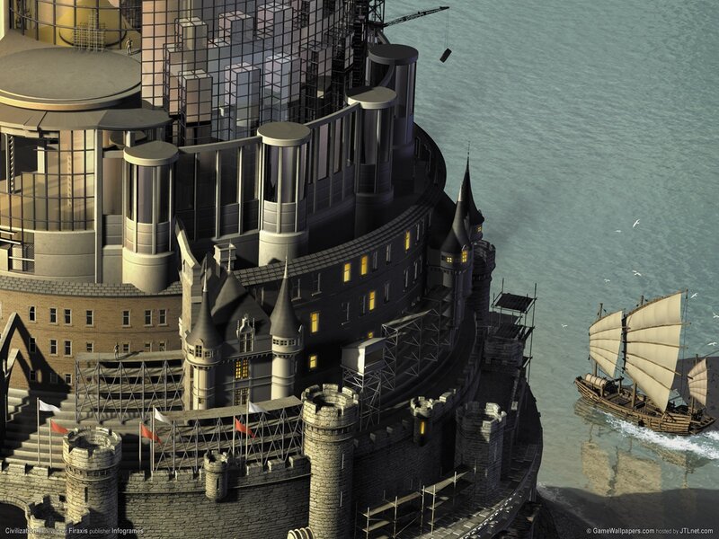 Castle with Modern Tower