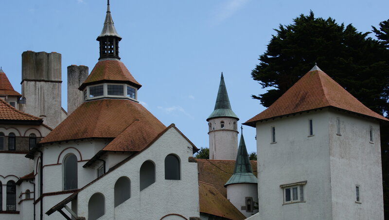 Castle with Multiple Towers — White