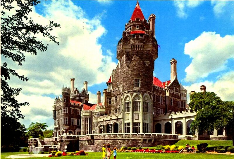 Castle with Red Roof — Blue