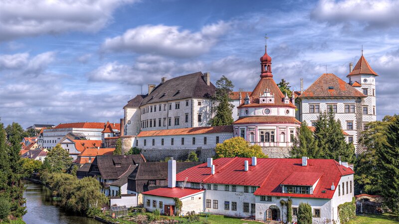 Castle with Red Roofs — Serene, Afternoon