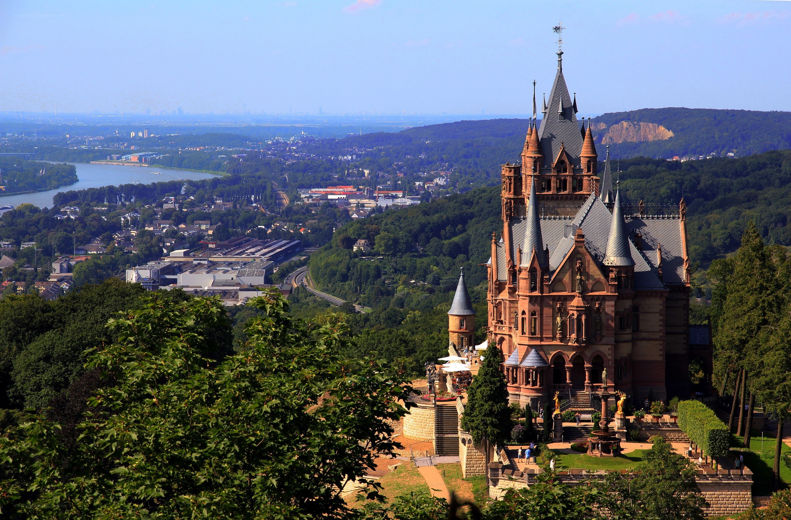 Castle with river view