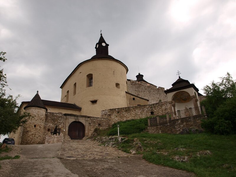 Castle with Round Tower — Gray