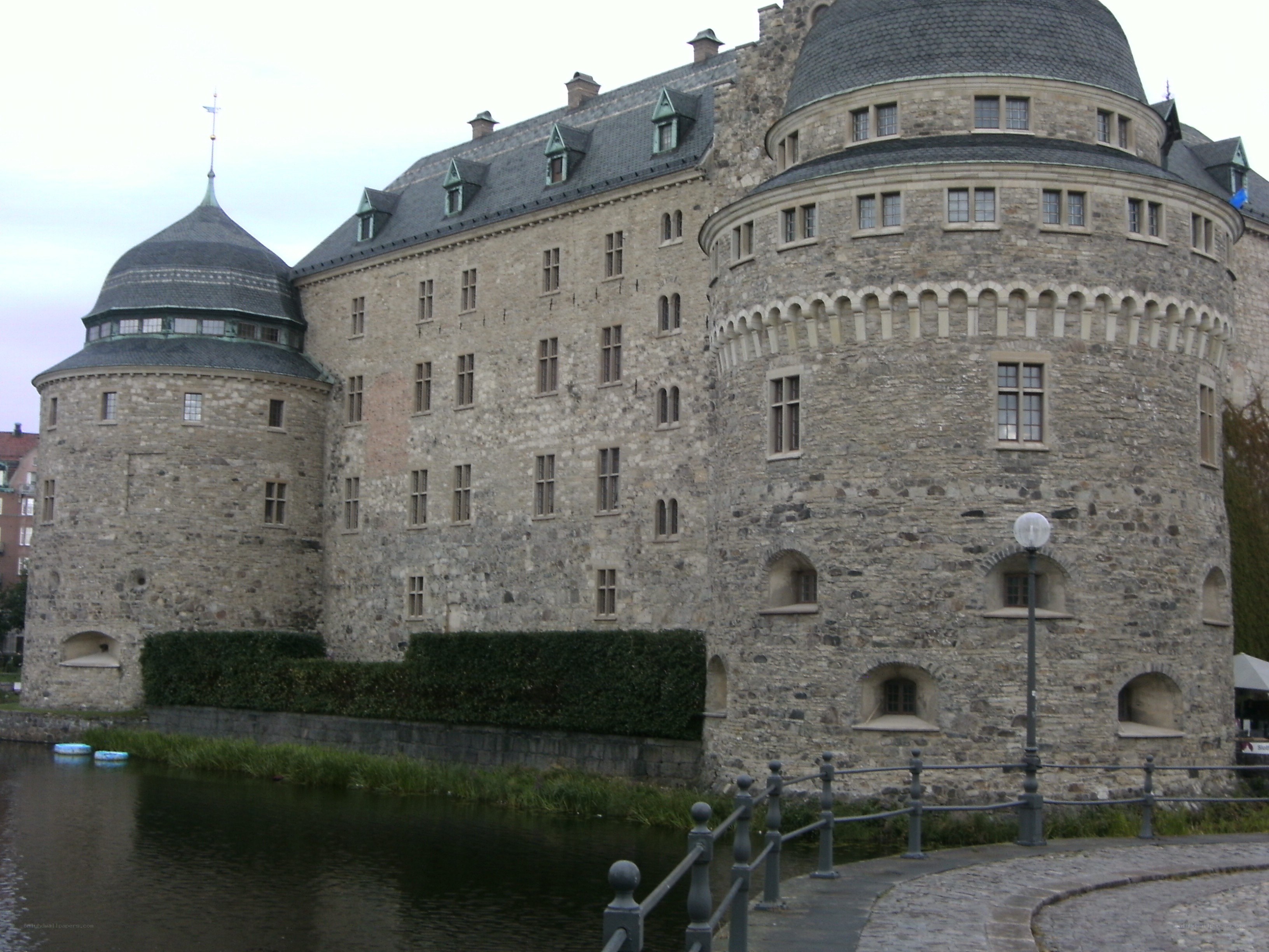 castle with round towers