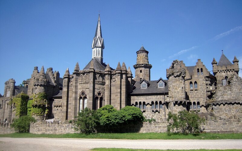 Castle with Spire — Blue, Serene, Afternoon