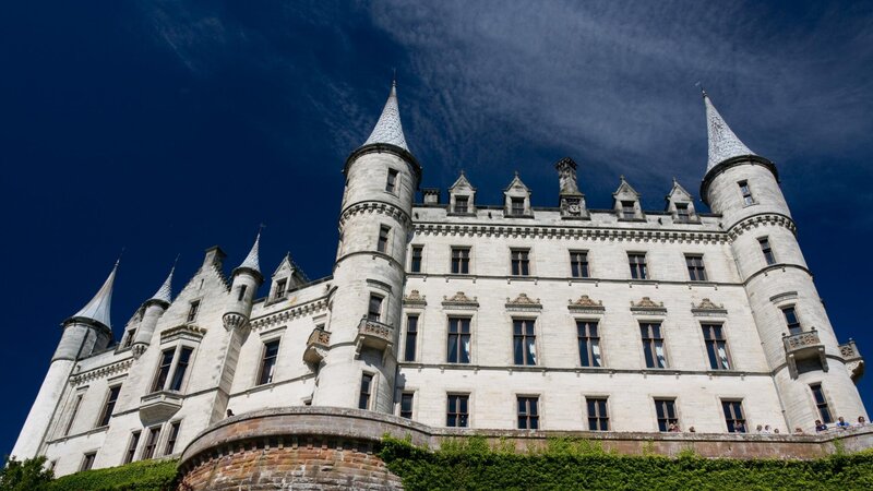 Castle with Spires — Blue, Dramatic