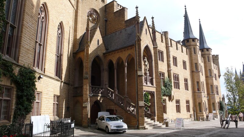 castle with stone architecture