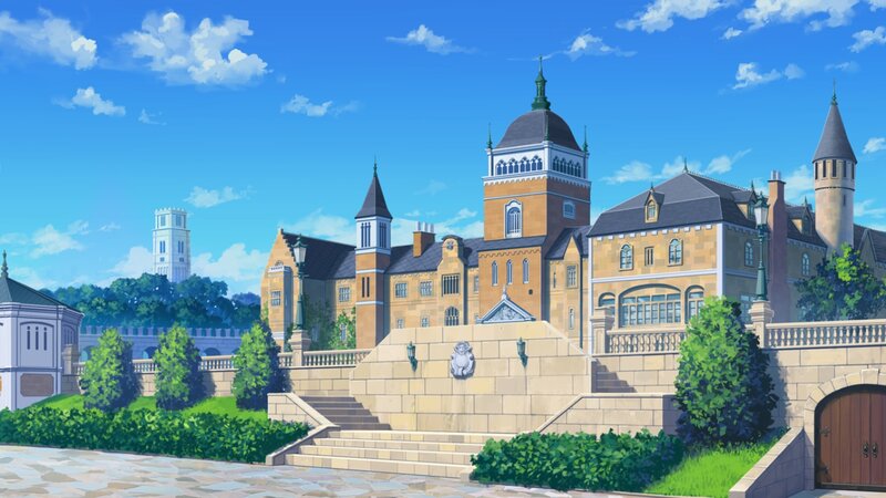 Castle with Stone Steps