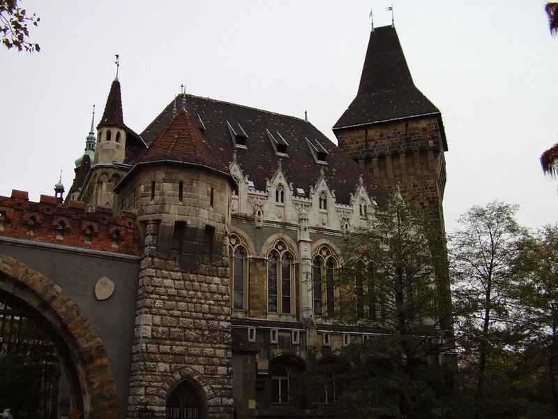Castle with Stone Towers — Gray, Overcast