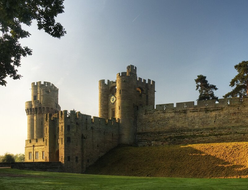 Castle with Stone Towers — Green, Serene