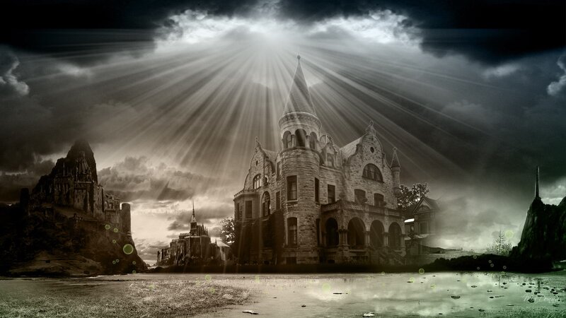 Castle with Sunbeams
