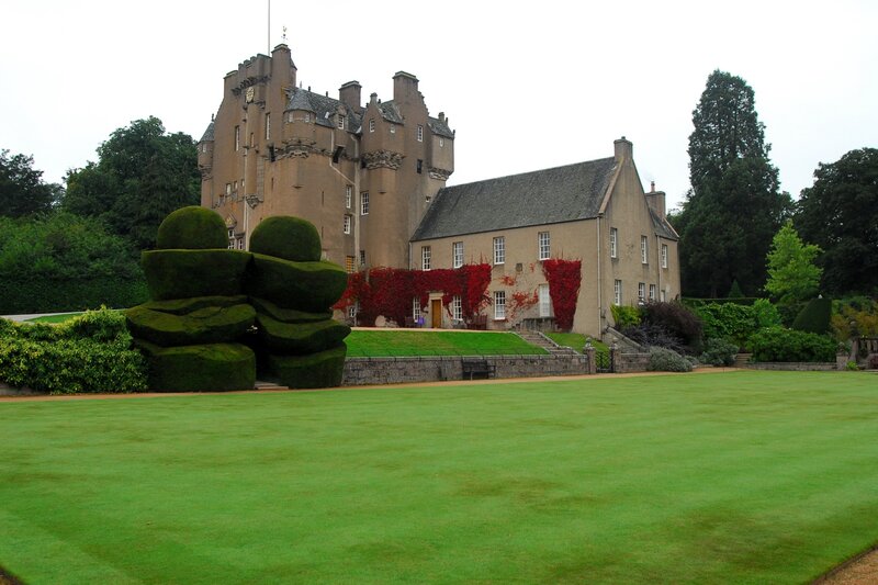 Castle with topiary garden