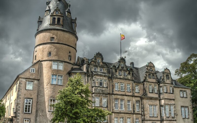 Castle with Tower — Gray
