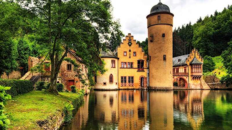 Castle with Tower — Green, Serene, Afternoon