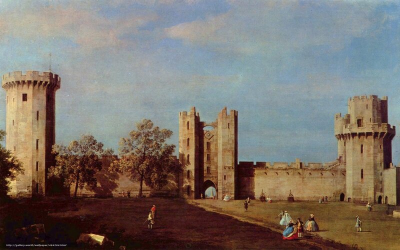 Castle with towers and gate
