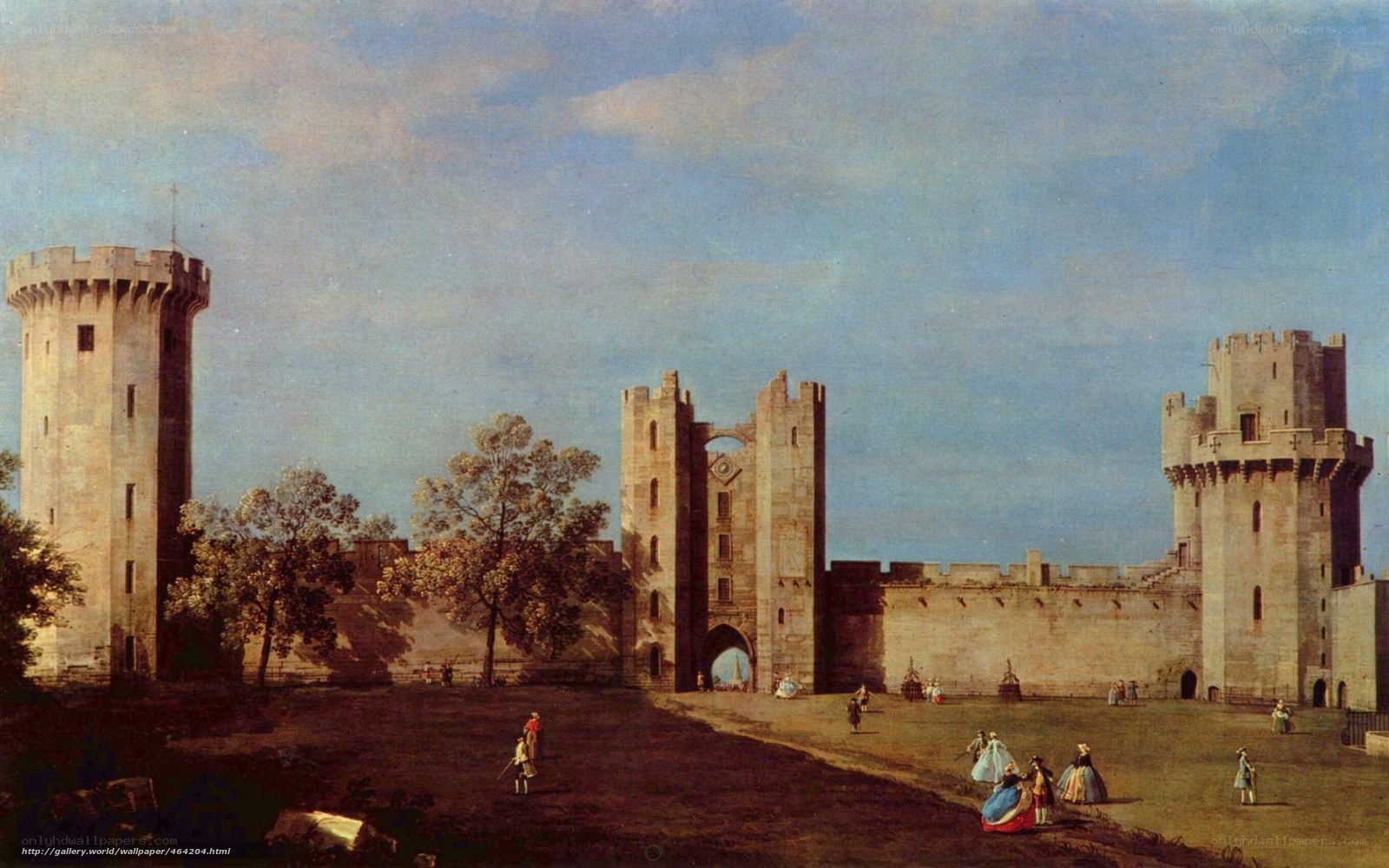 Castle with towers and gate
