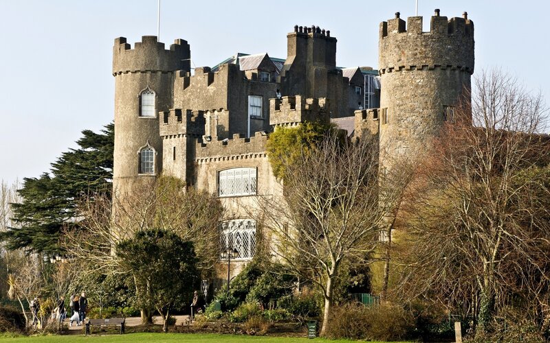 Castle with towers and turrets