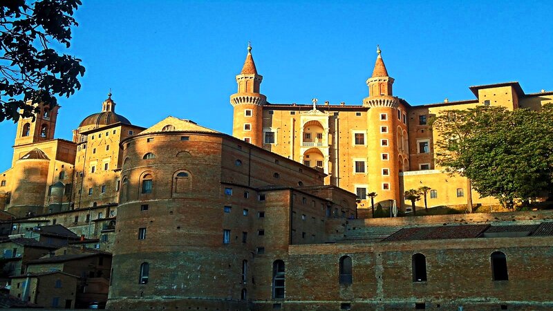 Castle with Towers — Blue, Serene