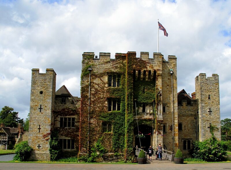 Castle with Union Jack flag