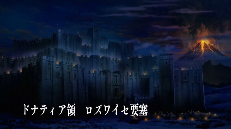 Castle with Volcano