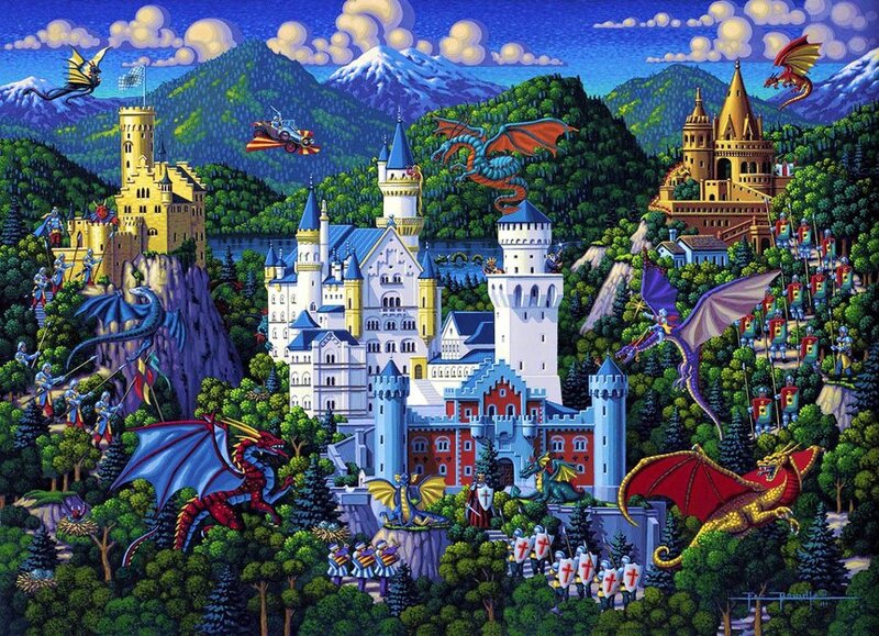 Castles and Dragons — Blue