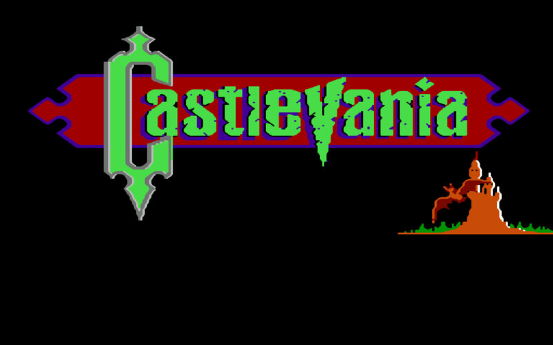 Castlevania Logo — Black, Dark