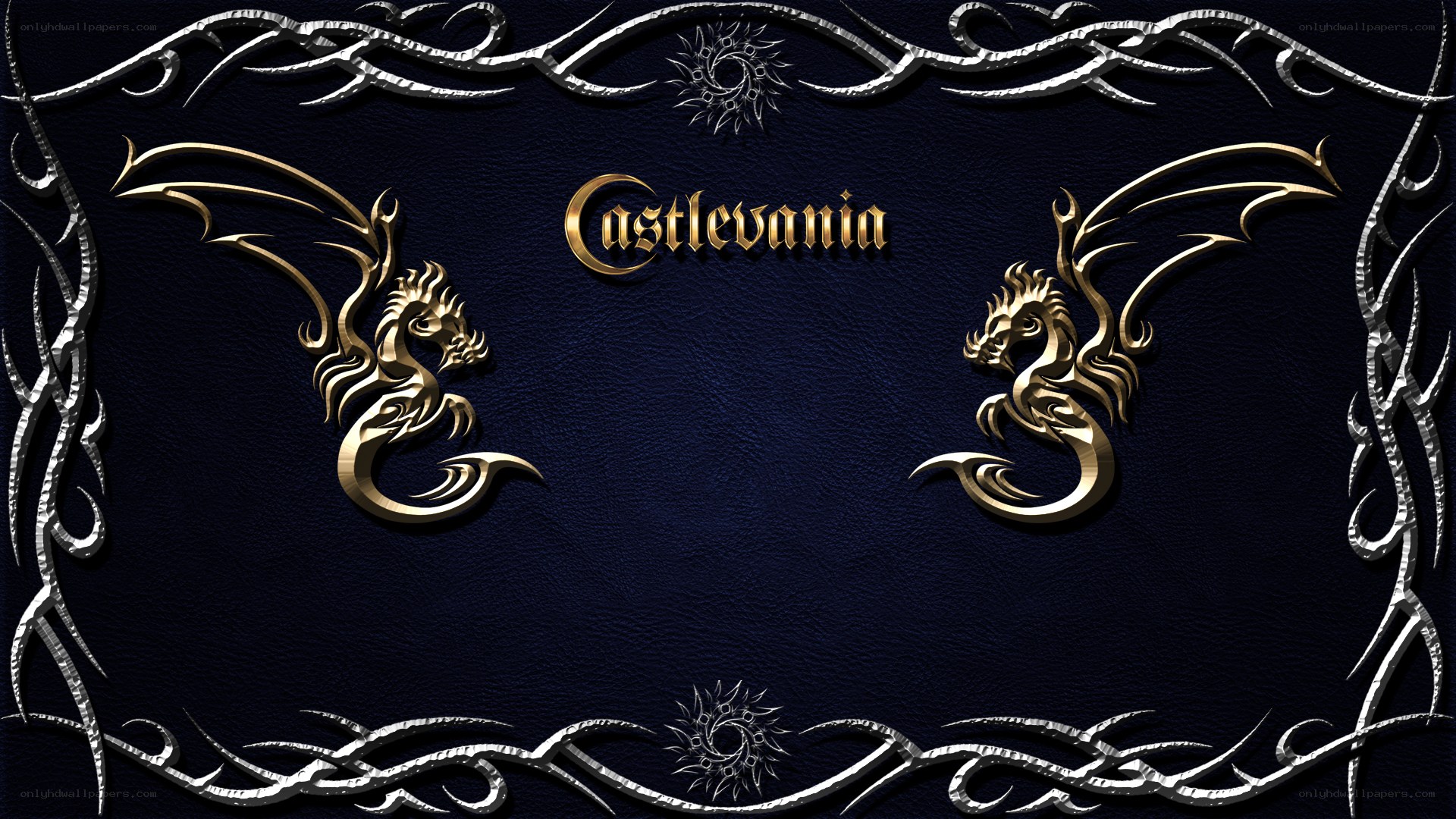 Castlevania logo with dragons
