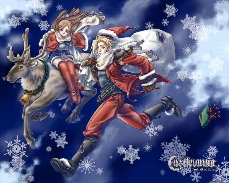 Castlevania: Portrait of Ruin holiday art