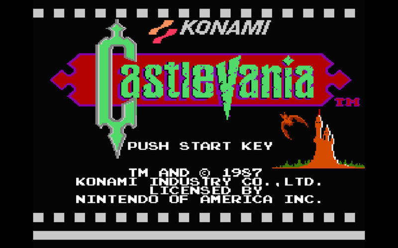 Castlevania title screen