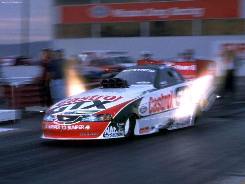 Castrol GTX Mustang drag racer