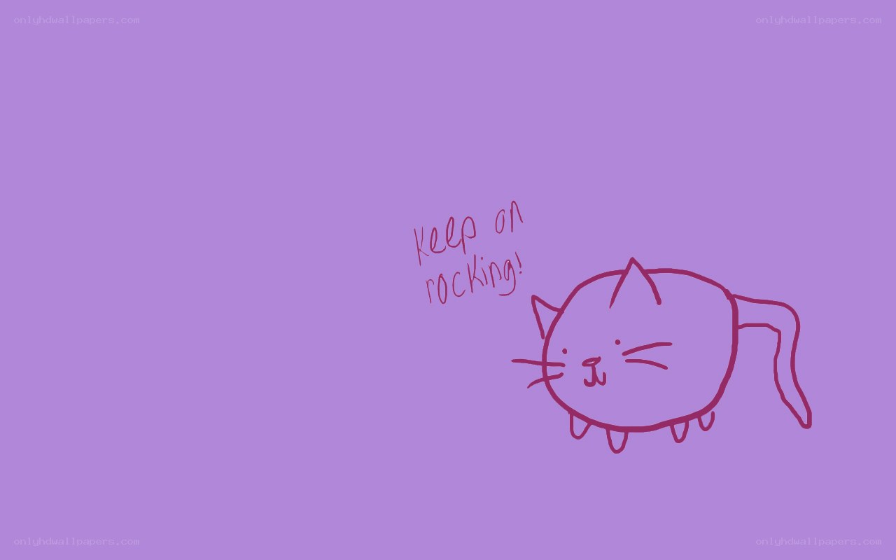 cat drawing with text