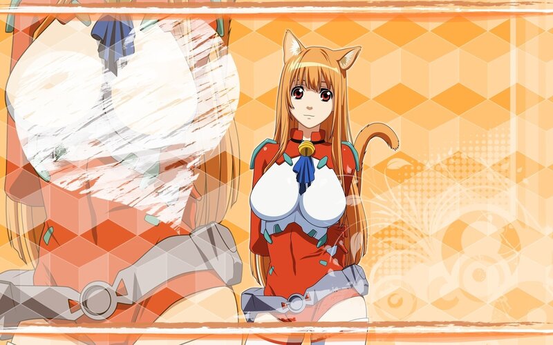 cat-eared anime girl character