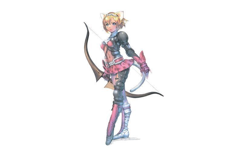 cat-eared archer character