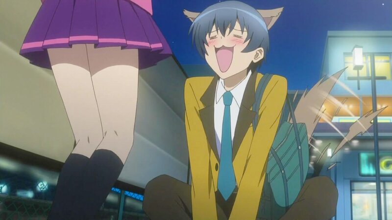 Cat-eared Boy Laughing