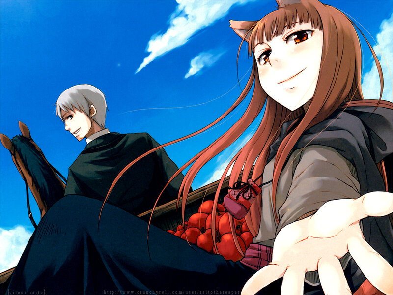 Cat-eared Girl and Man — Blue