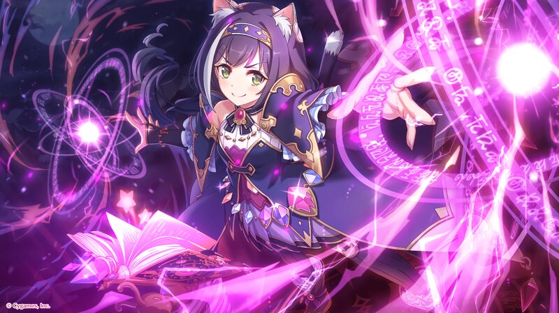 Cat-eared Girl Casting Spell