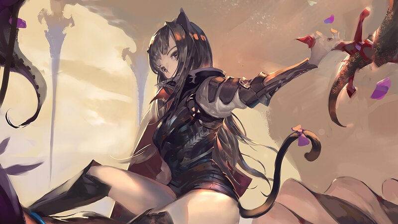 Cat-eared Girl in Armor