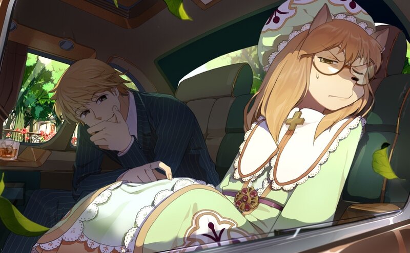 Cat-eared Girl in Car