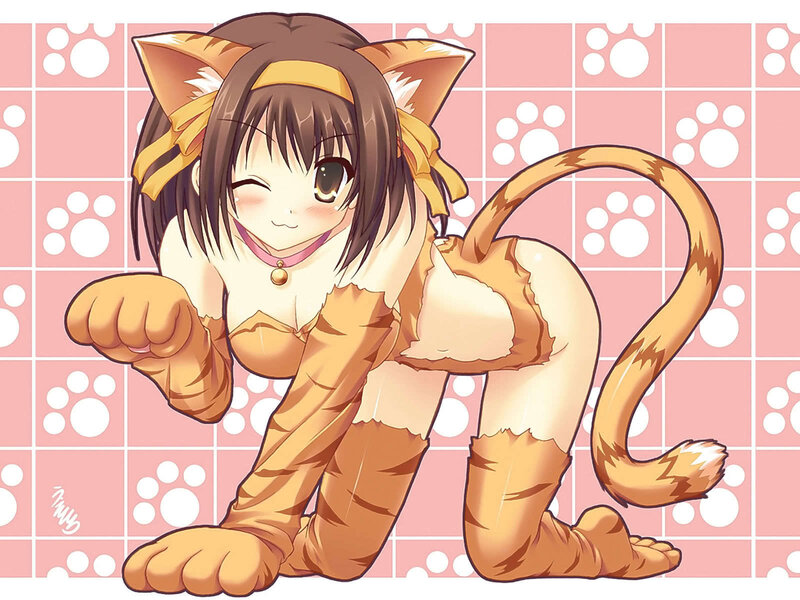 Cat-eared Girl in Costume — Pink