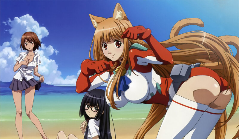 Cat-eared Girl on Beach