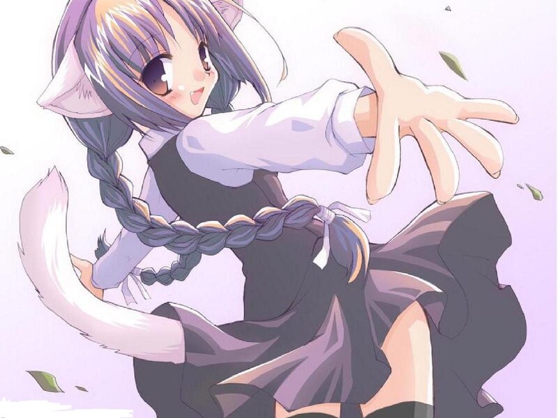Cat-eared Girl Reaching