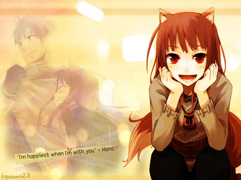 Cat-eared Girl Smiling — Red