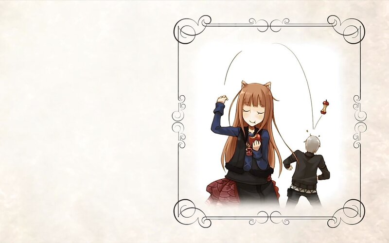 cat-eared girl with boy