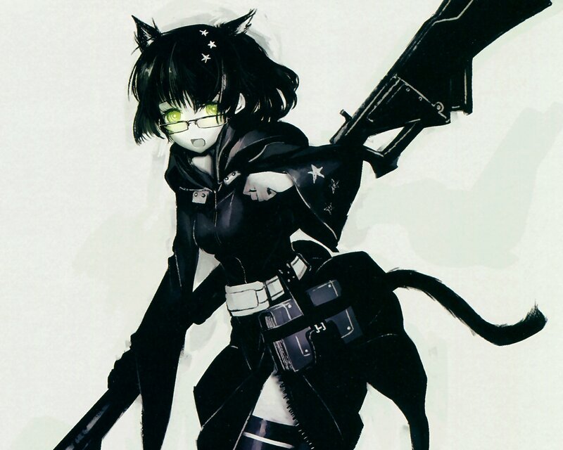 cat-eared girl with rifle