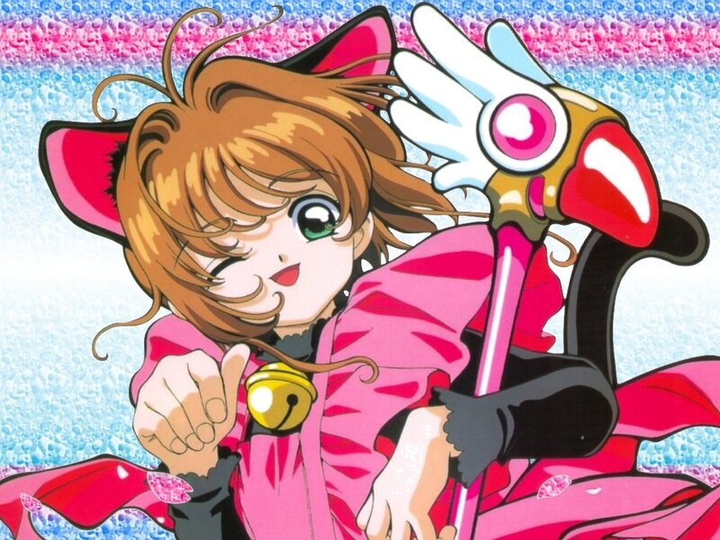 Cat-eared Girl with Staff — Pink