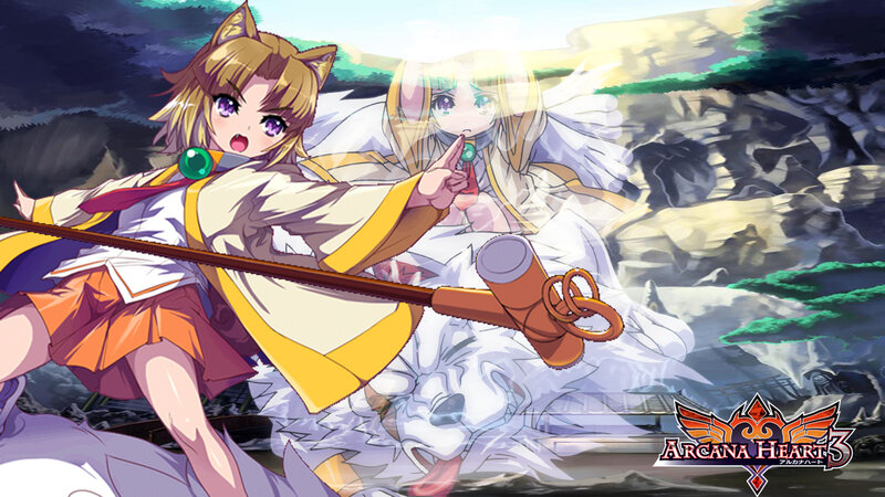 Cat-eared Girl with Staff — Yellow