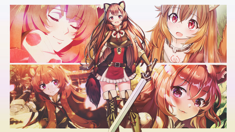 Cat-eared Girl with Sword — Orange, Dramatic, Sunset